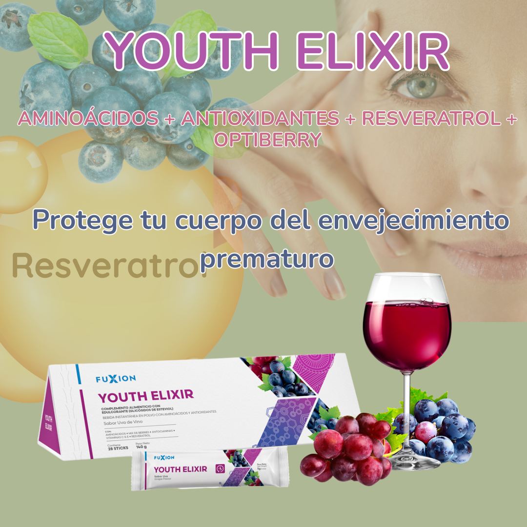 YOUTH ELIXIR de Fuxion – Rejuvenece tu energía, piel y mente