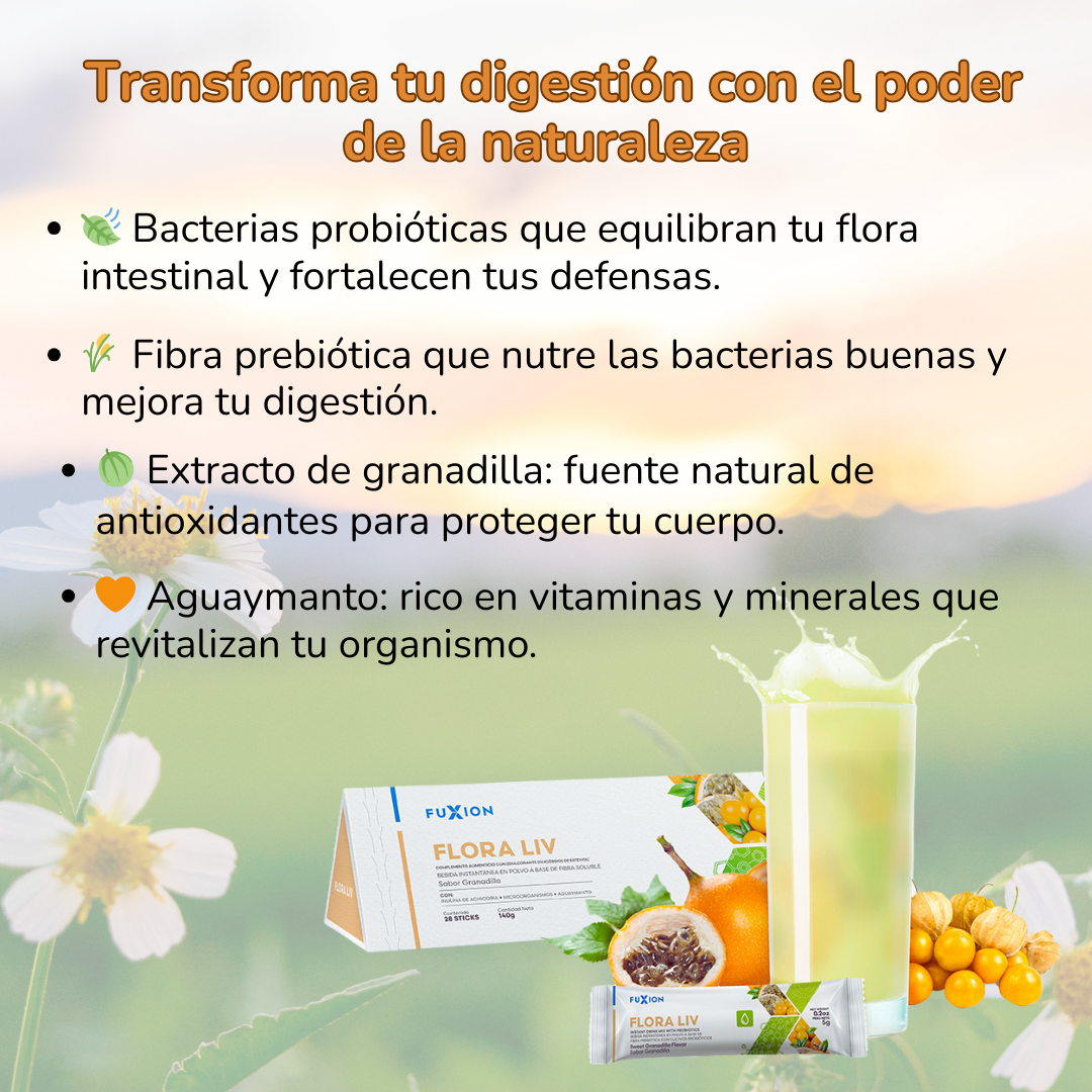 Flora liv De Fuxion Cero Gastritis y helicobacter. P