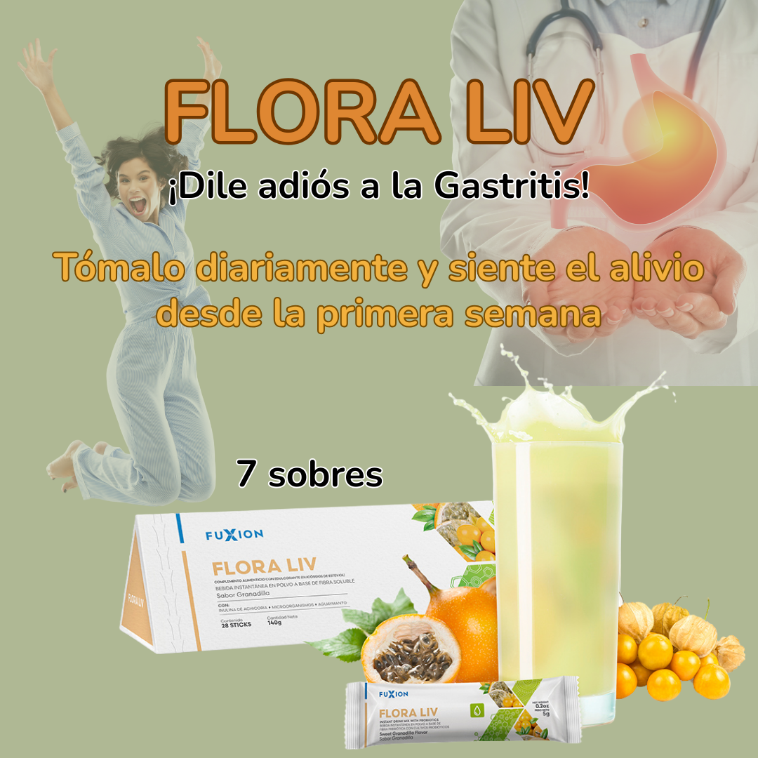 Flora liv De Fuxion Cero Gastritis y helicobacter. P