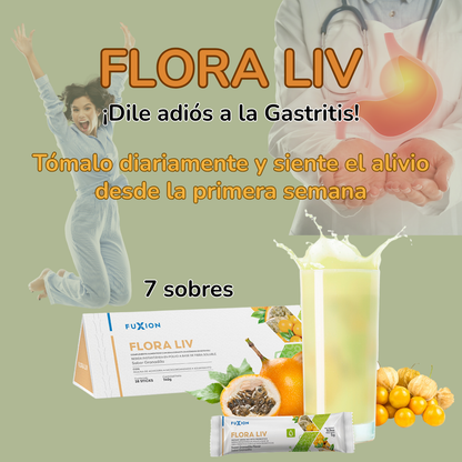 Flora liv De Fuxion Cero Gastritis y helicobacter. P